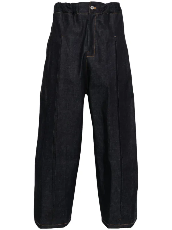 SAGE NATION - BOX PLEAT TROUSER DENIM RAW / ボックスプリーツ