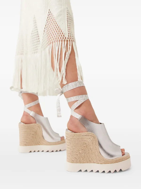 Stella McCartney Gaia 120 サンダル | シルバートーン Stella McCartney Gaia 120 サンダル | シルバートーン