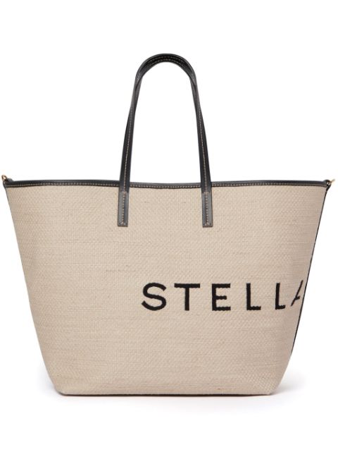 Stella McCartney jacquard-logo tote bag Women