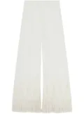 Stella McCartney open-knit fringe wide-leg pants - Neutrals