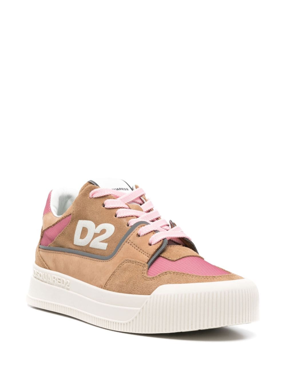 Shop Dsquared2 Suede Sneakers In Brown