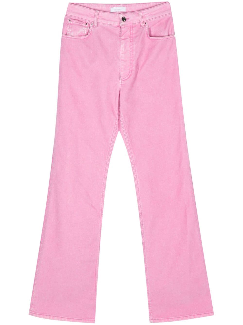 Rabanne Mid-rise Straight-leg Trousers In Pink