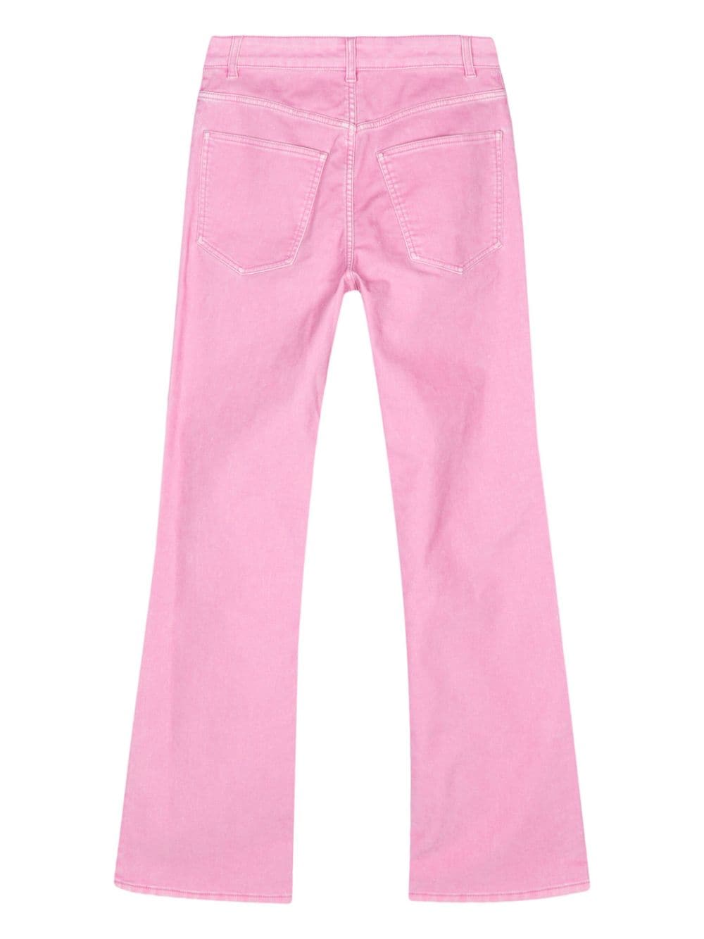 Shop Rabanne Mid-rise Straight-leg Trousers In Pink
