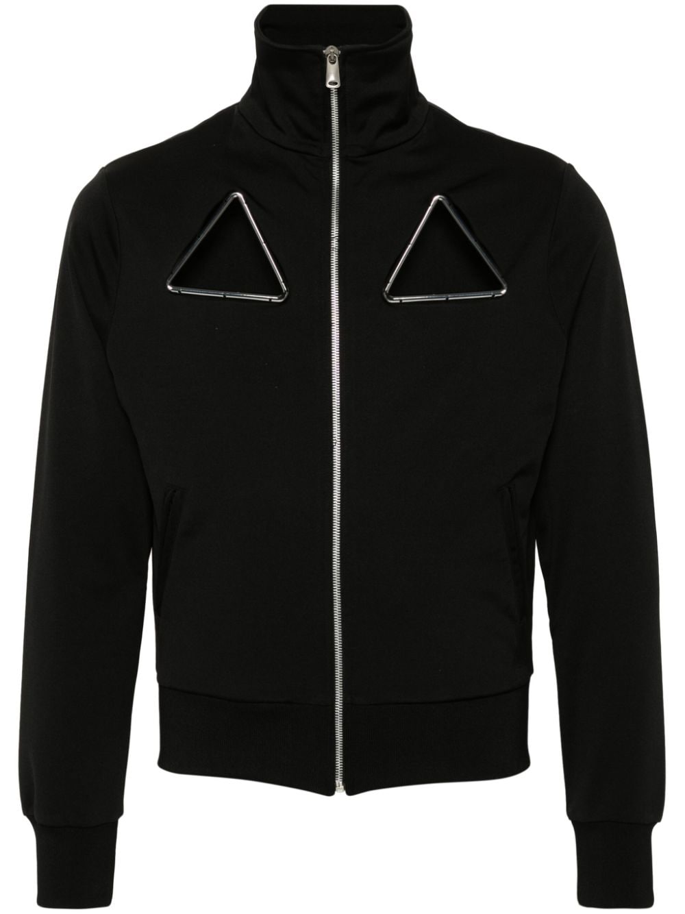Coperni Cut-out Tracksuit Jacket In Black