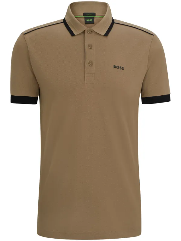 BOSS Paddy 1 Pique Polo Shirt Green FARFETCH CA