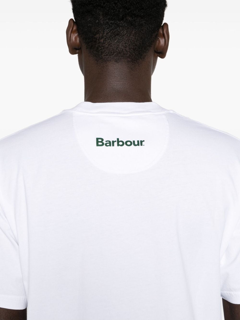 Barbour T-shirt met print Wit