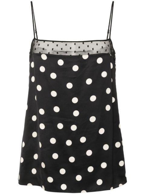 Stella McCartney polka-dot satin top Women