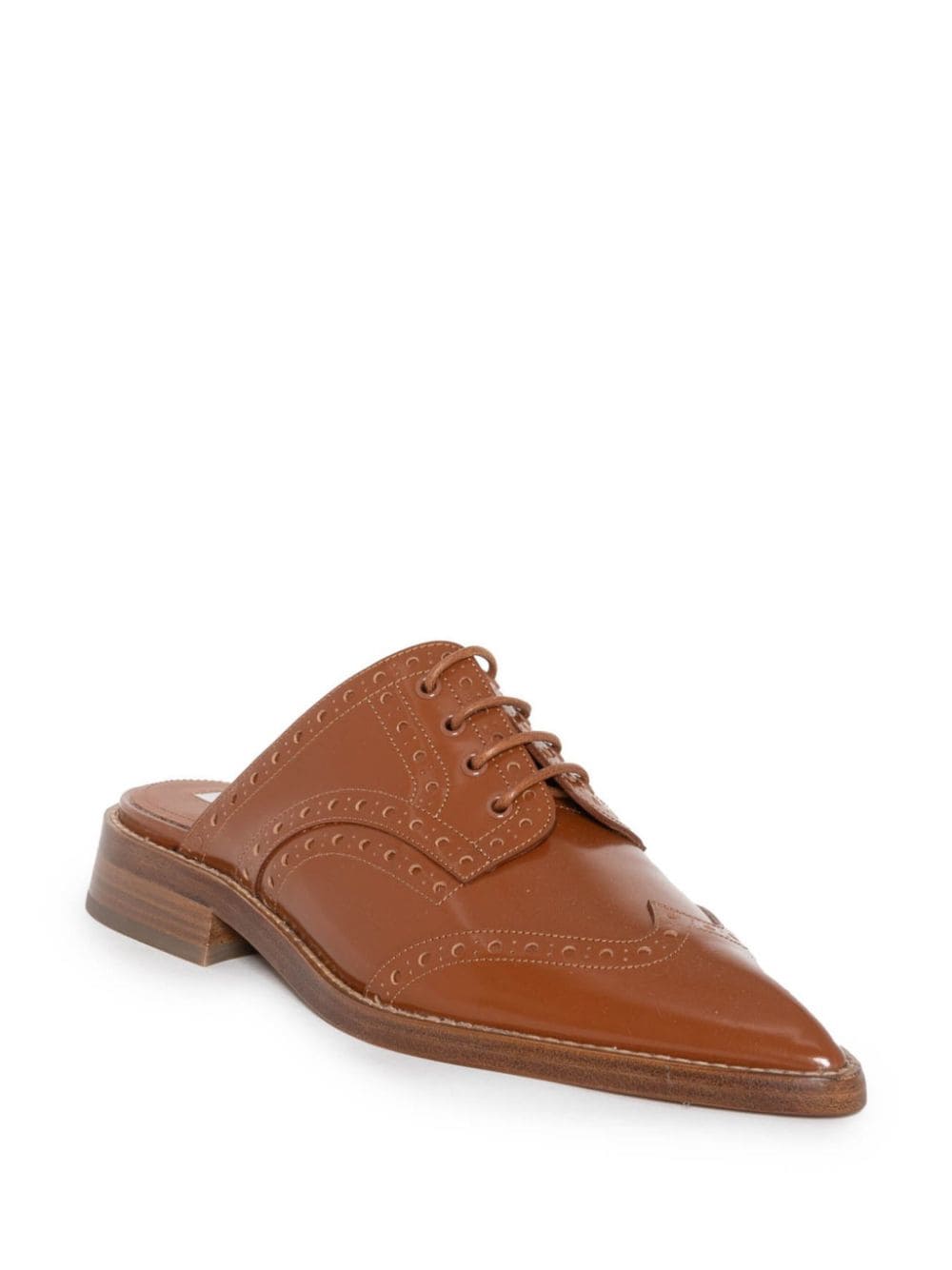 Victoria Beckham Spazzolato Oxford schoenen - Bruin