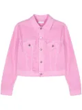 Rabanne velour denim jacket - Pink