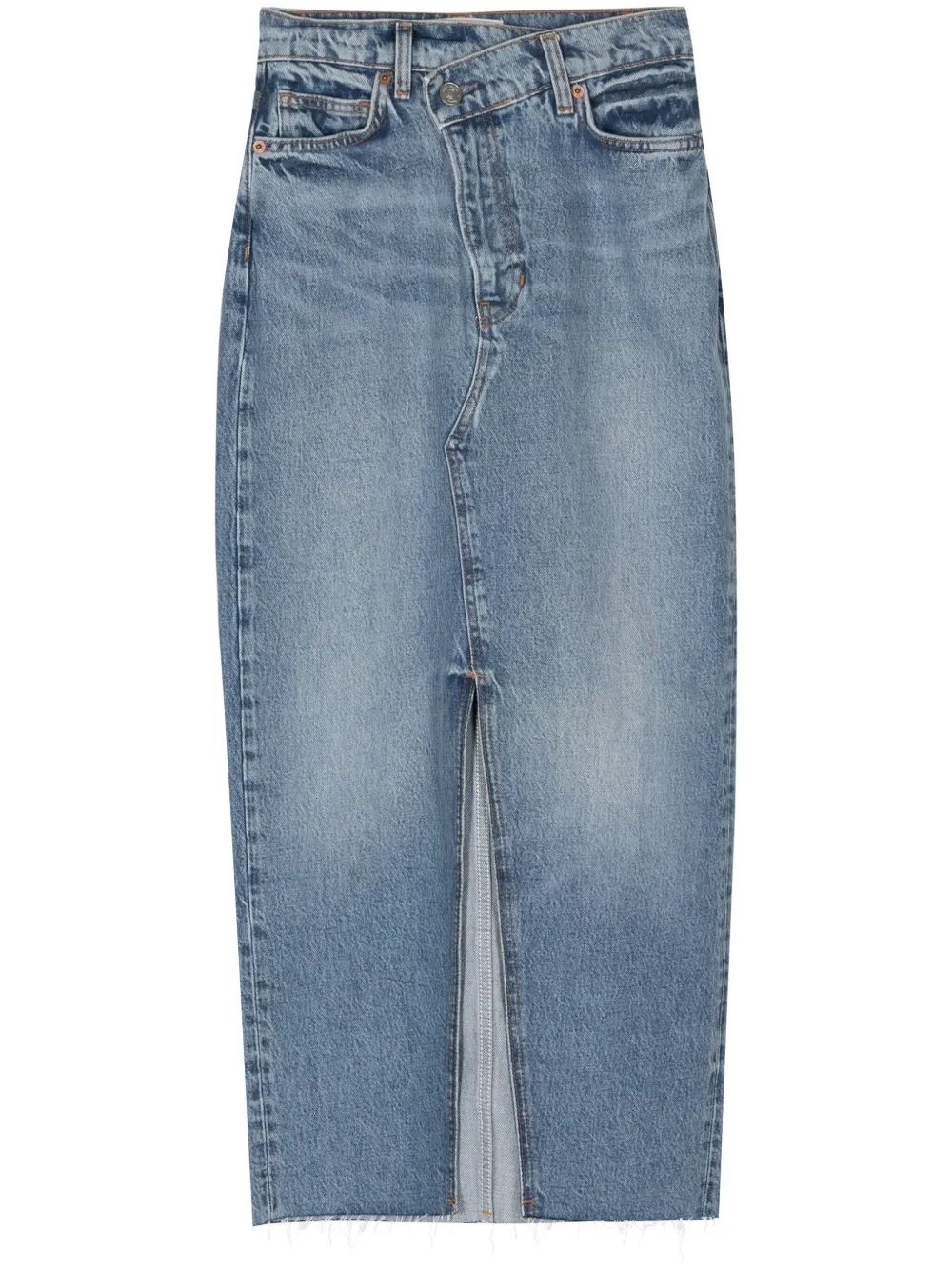 REFORMATION MILA DENIM MAXI SKIRT