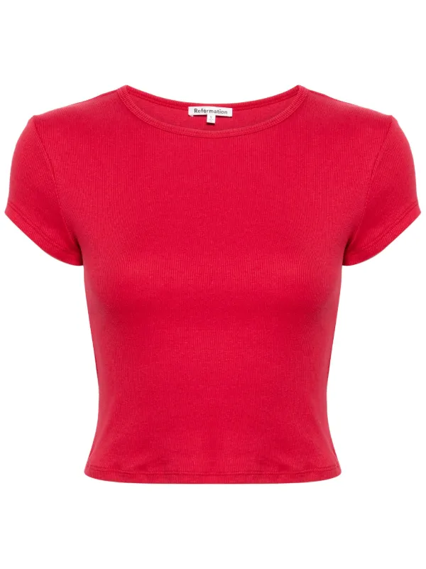COTAZUR 売れ筋商品|||コタズール Tシャツ トップス レディース Tops Red 日産オンラインショップ：#3オーセンティックTシャツ
