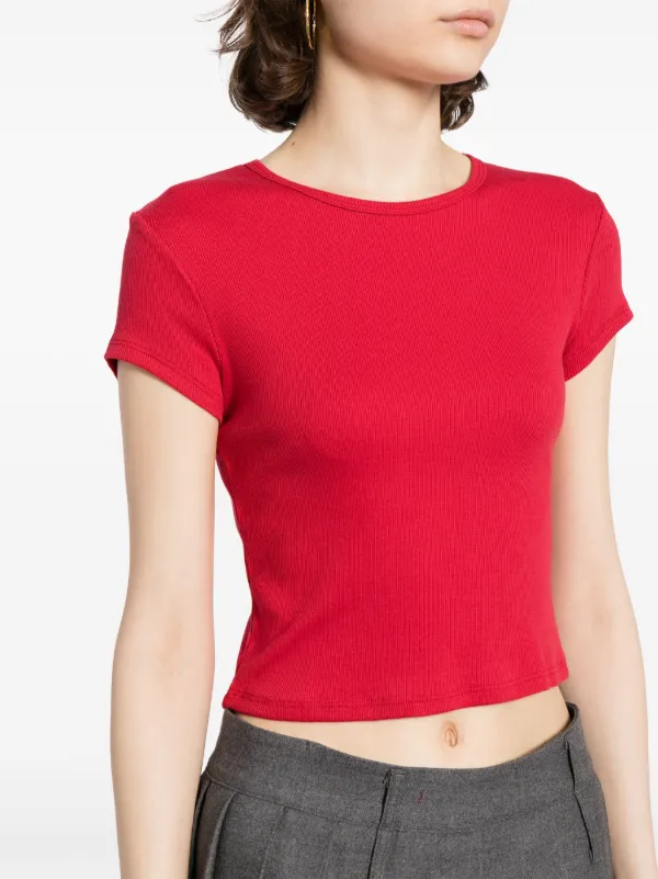 COTAZUR 売れ筋商品|||コタズール Tシャツ トップス レディース Tops Red SLY | 2WAY HOLE CUT トップス (Tシャツ・カットソー(半袖
