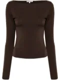 Reformation Wiley boat-neck top - Brown