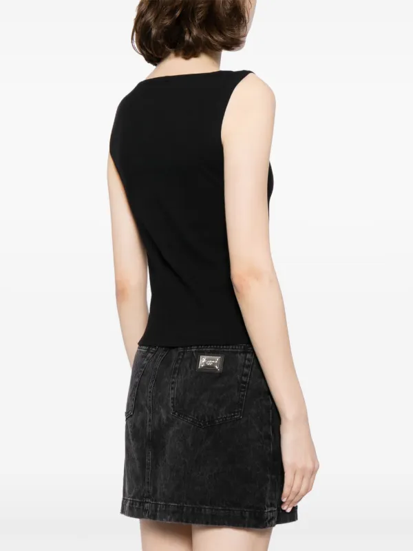 Reformation Dusk boat-neck Top | Black | FARFETCH ZA