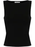 Reformation Dusk boat-neck top - Black