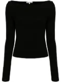 Reformation Wiley boat-neck top - Black