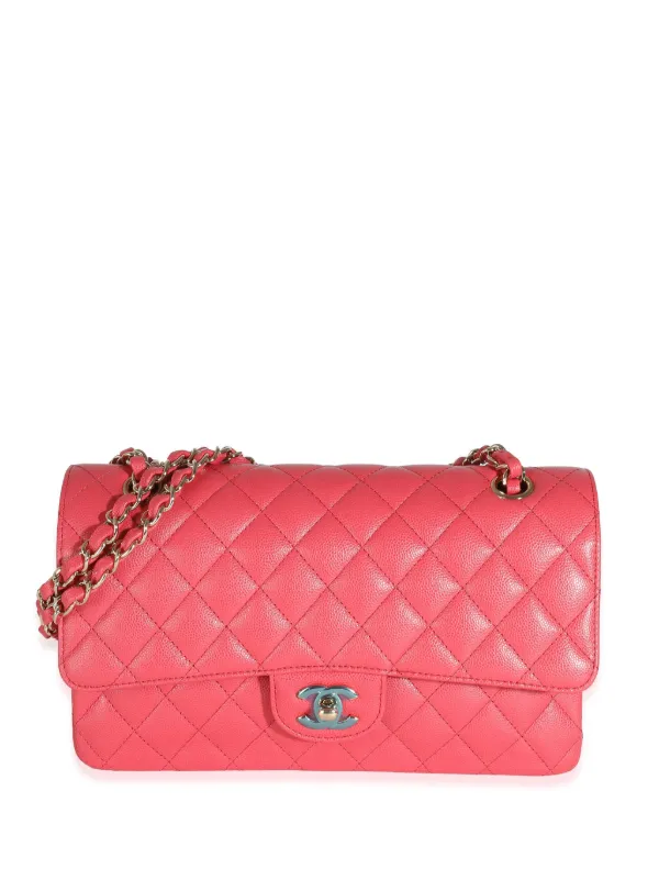 CHANEL Pre-Owned Medium Classic Double Flap Shoulder Bag Pink FARFETCH  PH
