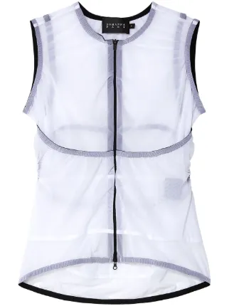 JOHANNA PARV ジップアップ メッシュトップ | ホワイト | FARFETCH JP