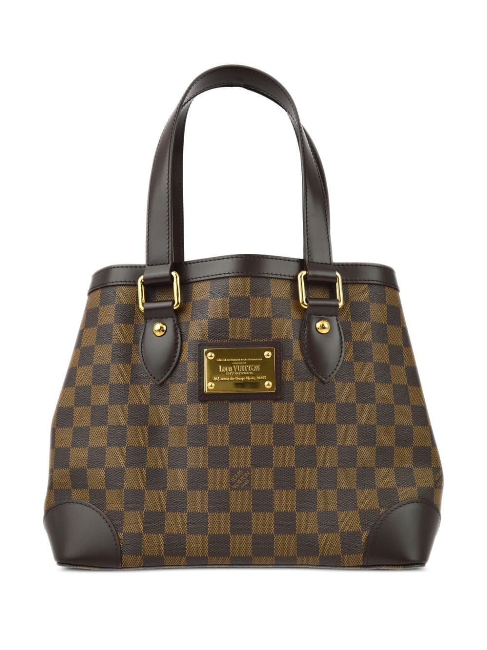 Pre-owned Louis Vuitton 2009 Hampstead Pm Tote Bag In Brown