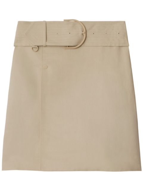 Burberry wrap canvas skirt