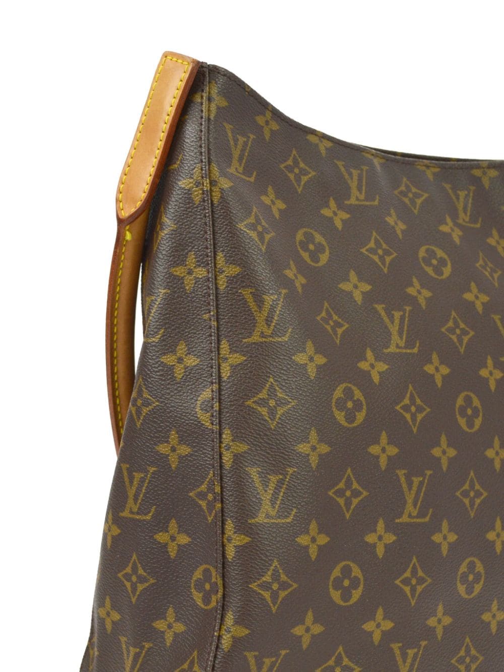Pre-owned Louis Vuitton 1999 Looping Gm Handbag In Brown