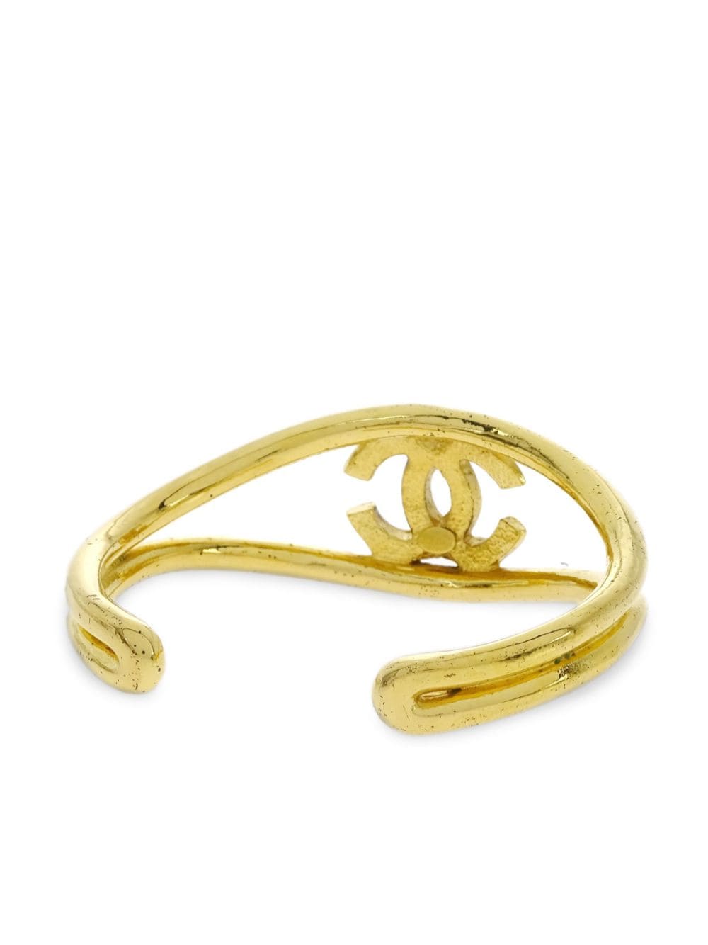 CHANEL Pre-Owned 1997 armband met logo - Goud