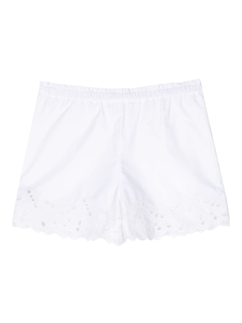 Dice Kayek embroidered cotton shorts - Wit