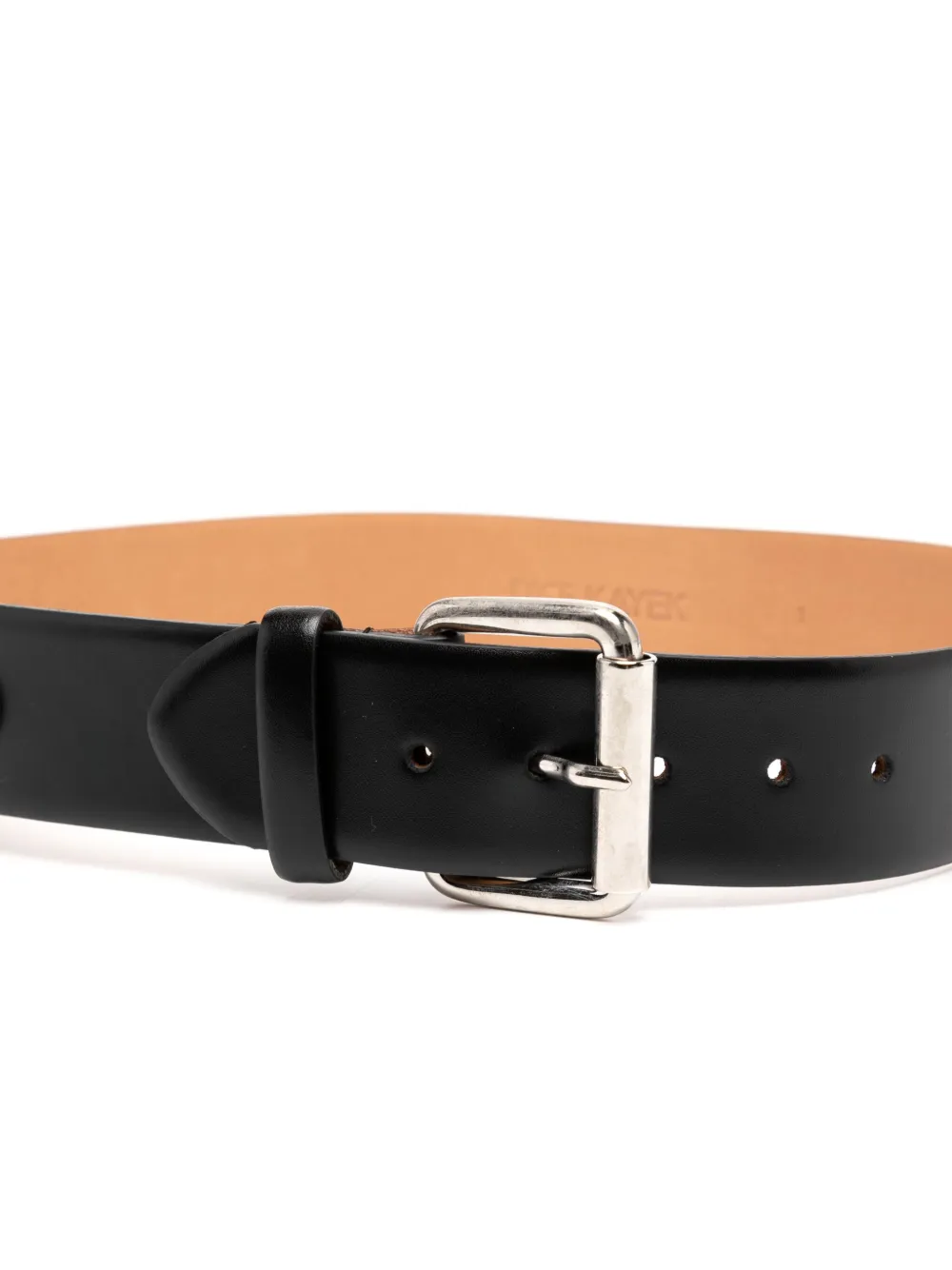 Dice Kayek Leren gespriem - Zwart