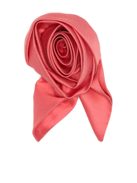 Dice Kayek floral-appliqué brooche