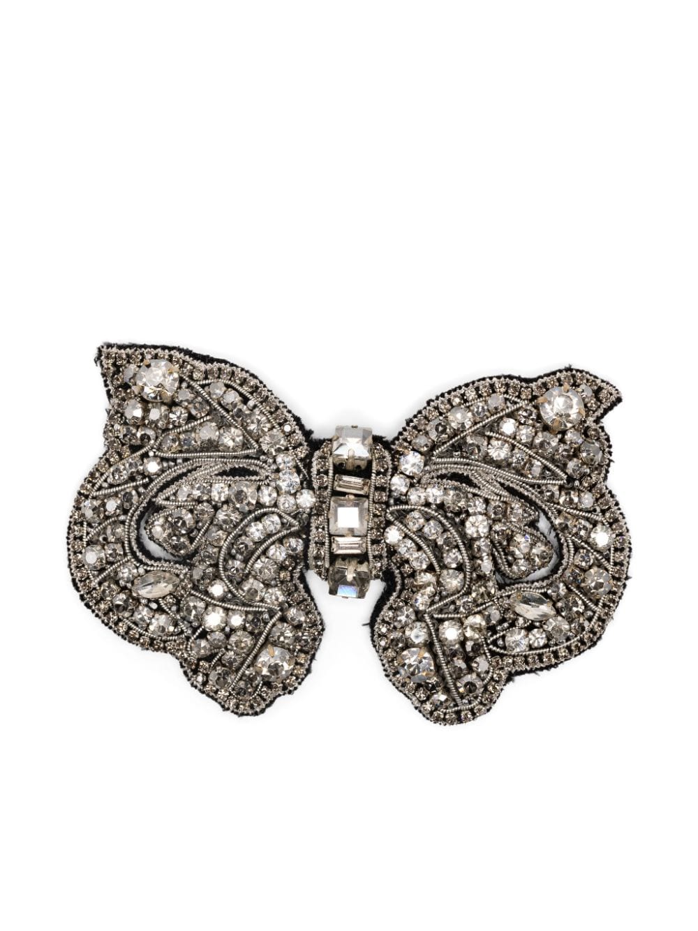Dice Kayek Crystal-embellished Hair Clip In Silver