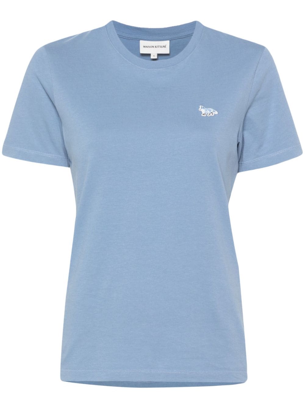 Shop Maison Kitsuné Baby Fox Cotton T-shirt In Blue