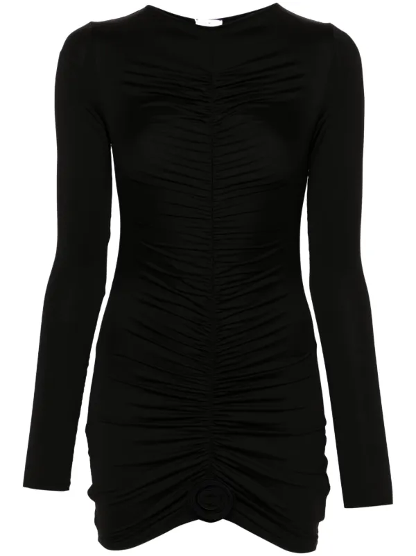 princess polly baby blue dress Arlina High Neck Ruched Mini Dress – Black or Brown Sleeveless Bodycon –  Giftology London main image 1