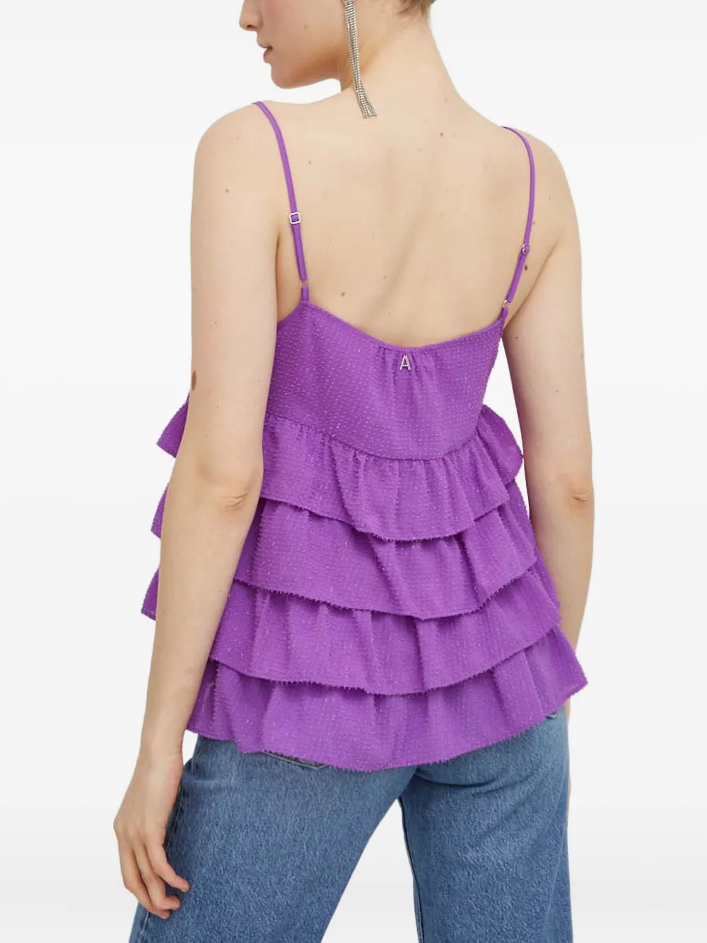 TWINSET Top met ruches Paars