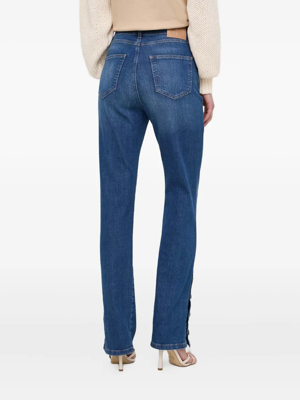 Twinset Buttoned Jeans In Blue