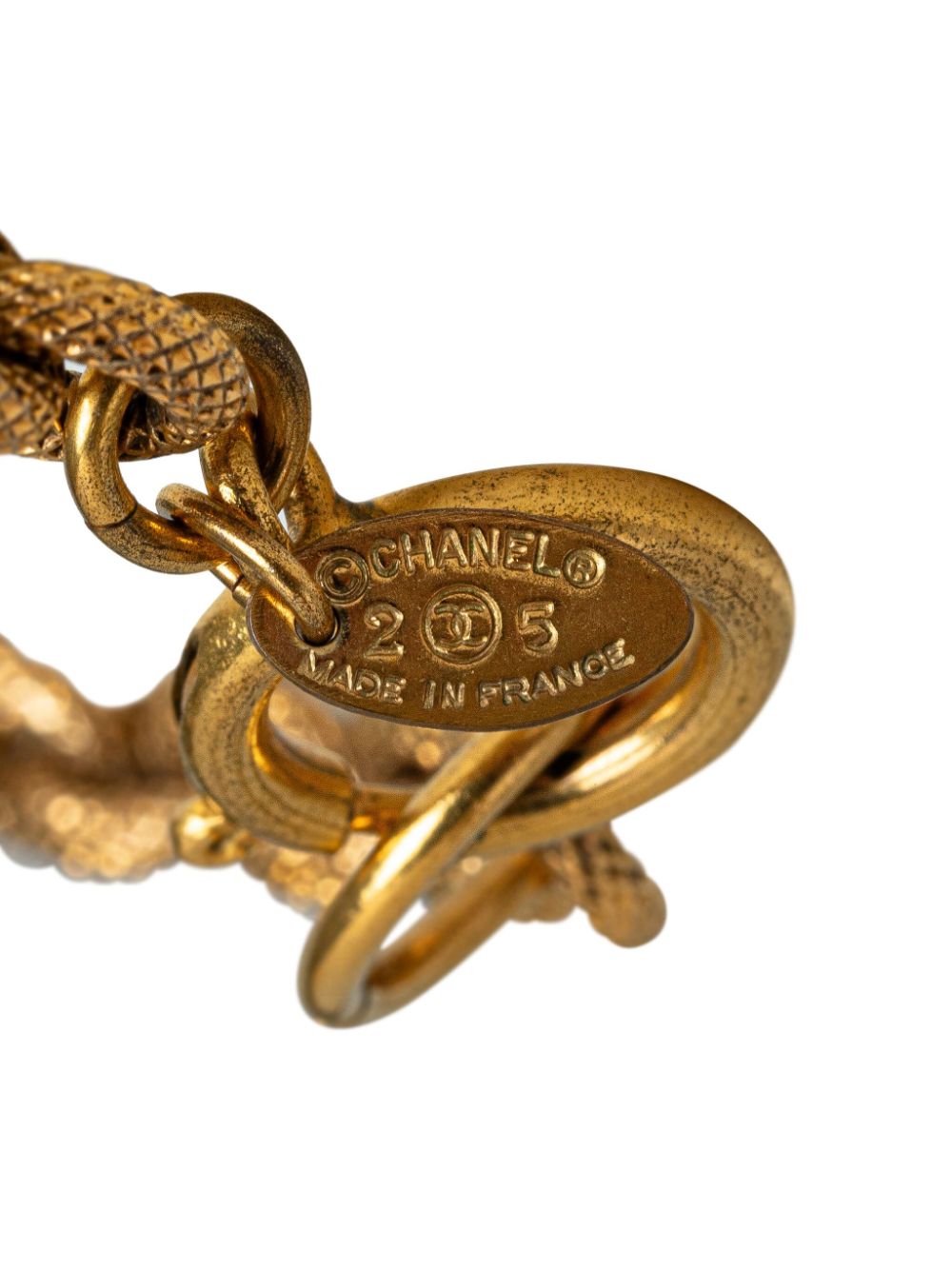 CHANEL Pre-Owned 1980-1990s CC medallion pendant necklace - Goud