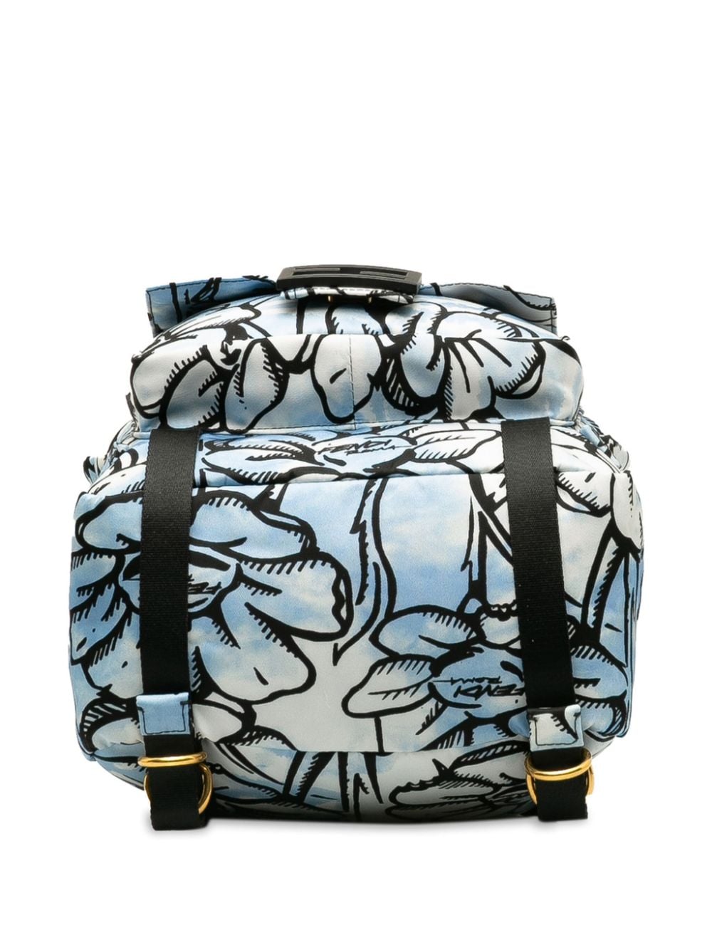 Pre-owned Fendi X Joshua Vides 2010-2023 Baguette Backpack In Blue