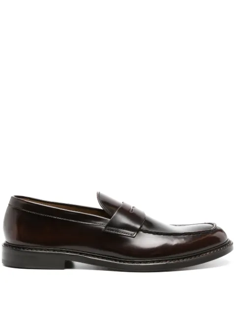 Doucal's penny-slot leather loafers