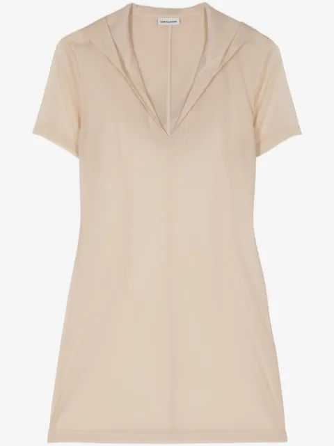 Low Classic sheer hooded top