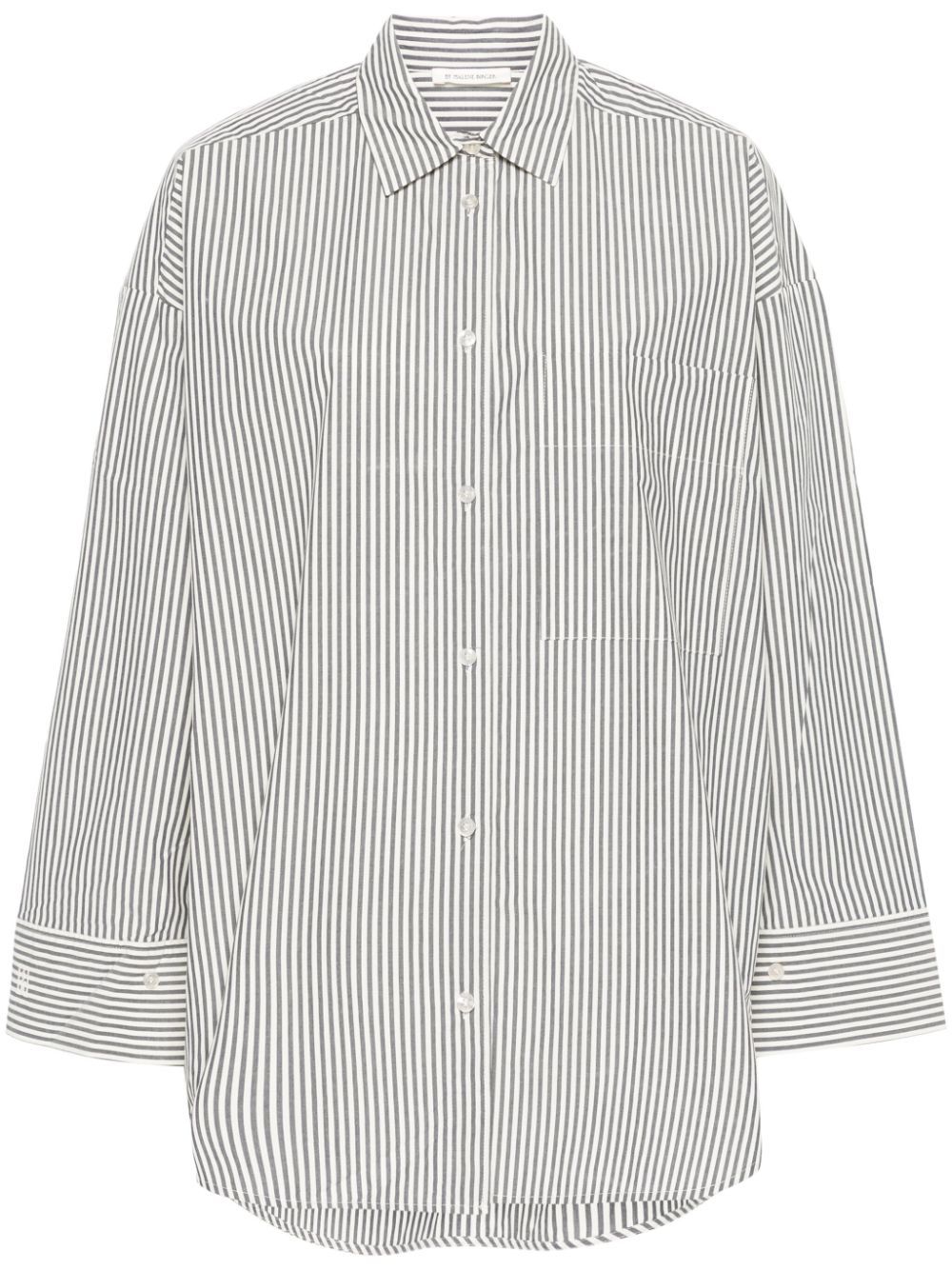 By Malene Birger Derris Striped Shirt In Grey