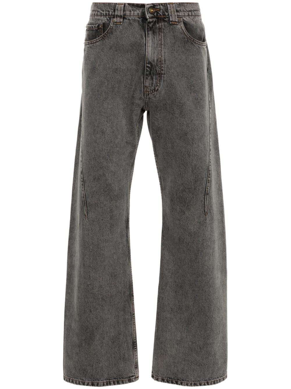 Shop Y/project Evergreen Straight-leg Jeans In Grey
