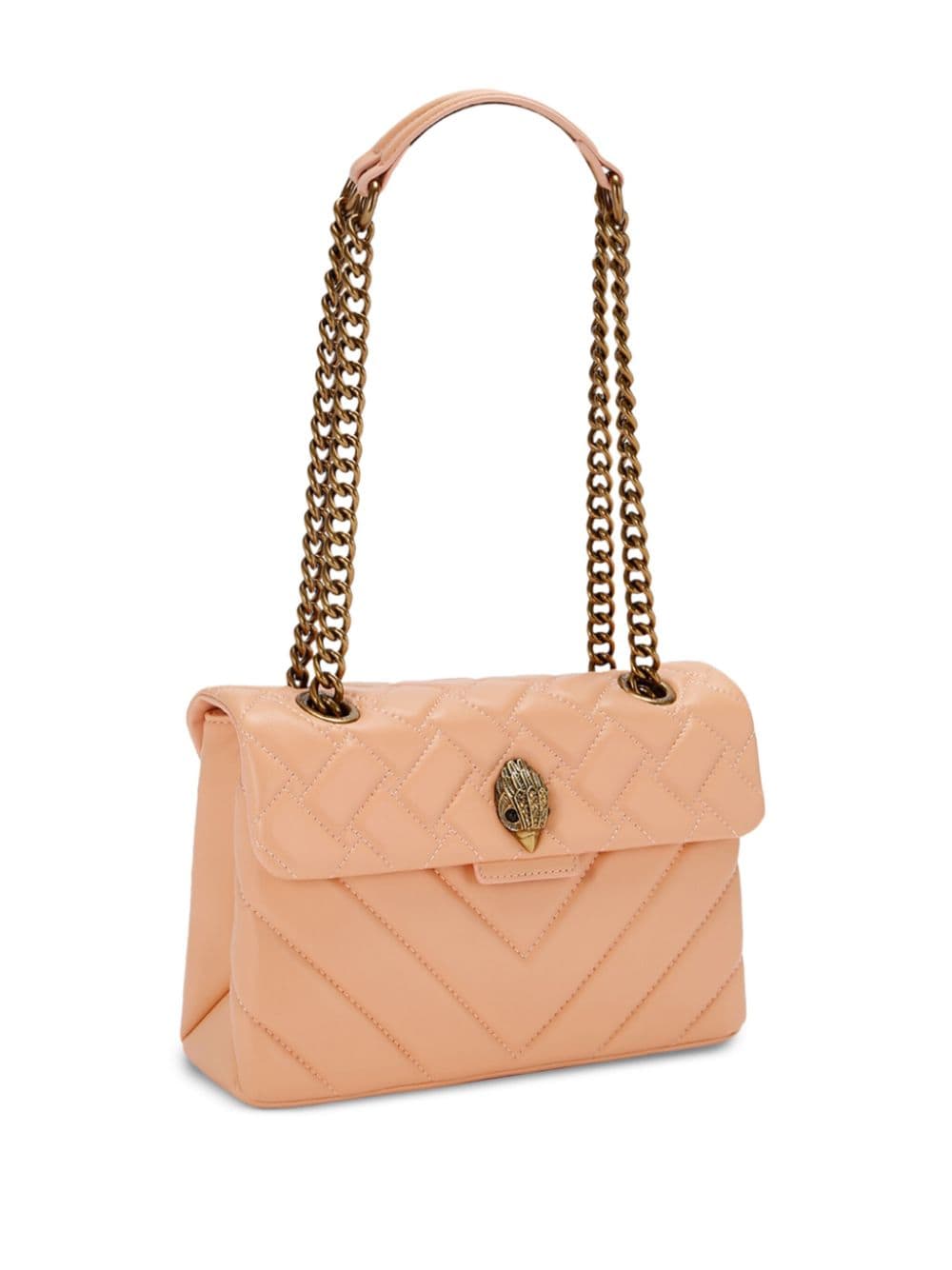 Shop Kurt Geiger Kesington Leather Shoulder Bag In Orange