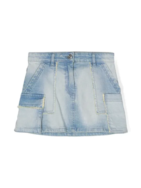 Monnalisa jeansshorts med fransar