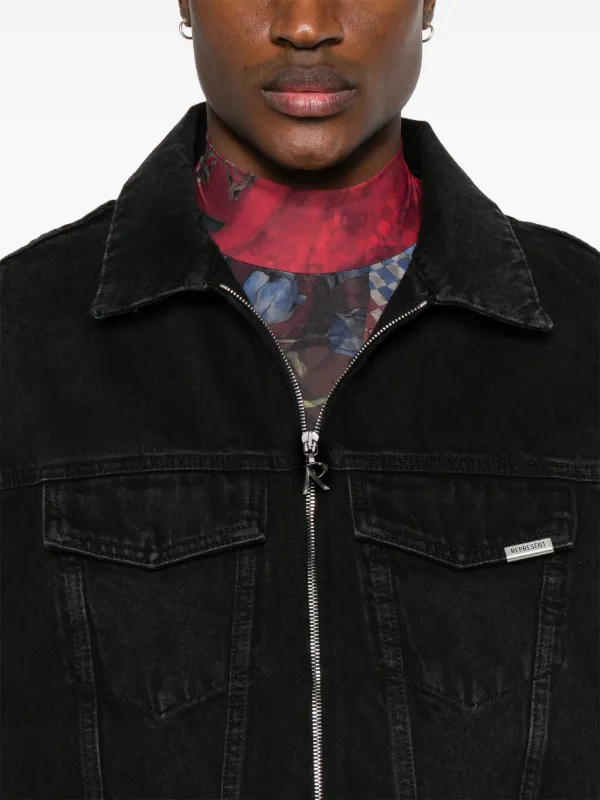 Represent R4 Denim Jacket | Black | FARFETCH