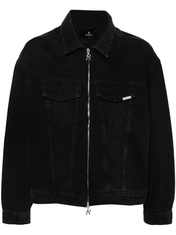 Represent R4 Denim Jacket | Black | FARFETCH ZA
