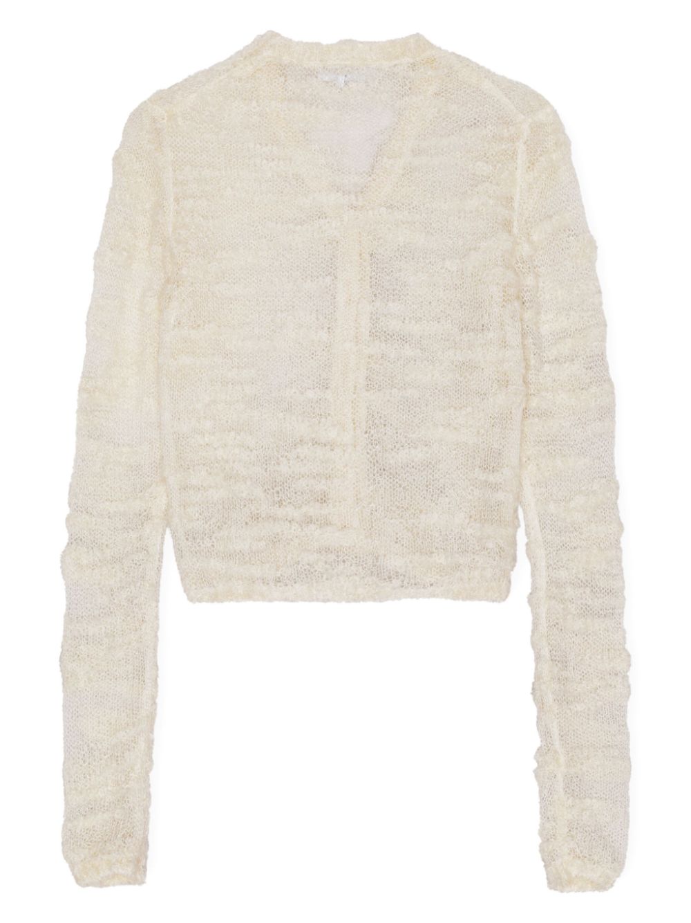 GANNI sheer open-knit cardigan Women