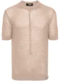 FENDI open-knit wool T-shirt - Neutrals