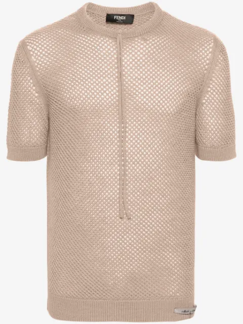 FENDI open-knit wool T-shirt