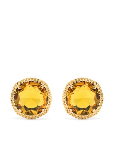Rowen Rose crystal-embellished clip-on earrings