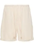 By Malene Birger Josea slub-texture shorts - Neutrals