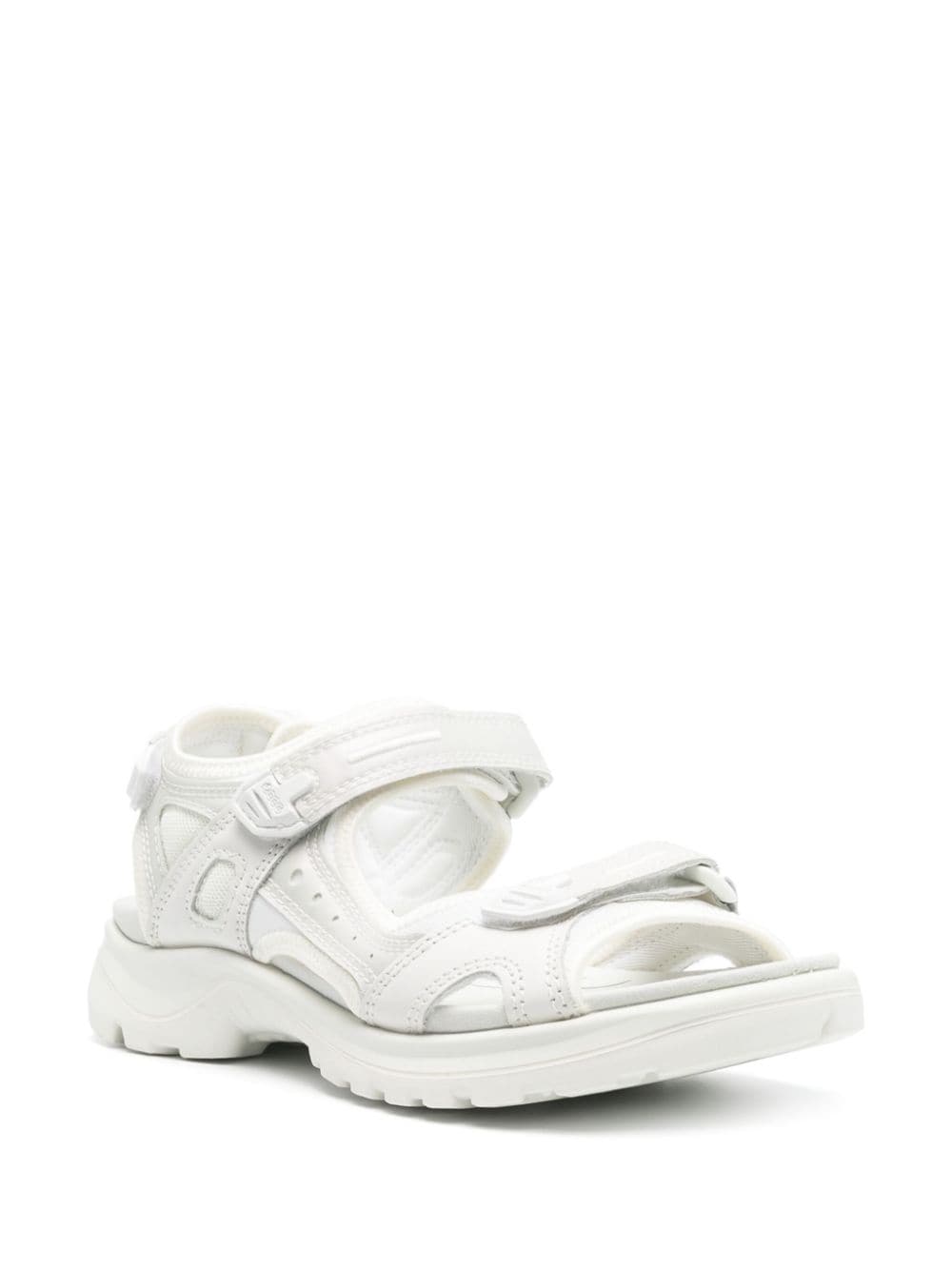 Shop Ecco Offroad Panelled Sandals In Neutrals